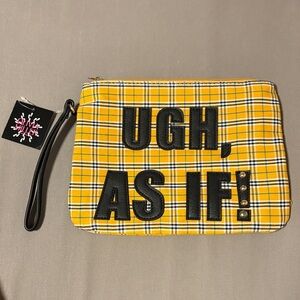 Clueless Cher Ugh As If Olivia Miller Yellow Plaid Clutch